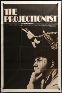 3c038 PROJECTIONIST 1sh '71 image of Chuck McCann in the title role, 1st Rodney Dangerfield!