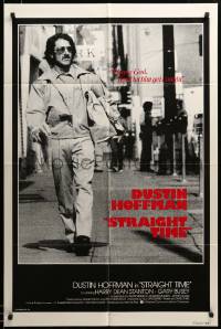 3c158 STRAIGHT TIME int'l 1sh '78 Dustin Hoffman, Theresa Russell, don't let him get caught!