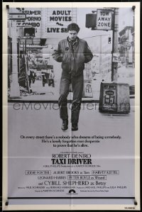 3c145 TAXI DRIVER int'l 1sh '76 classic art Robert De Niro by Guy Peellaert, Martin Scorsese!