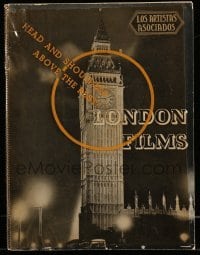 3d037 LONDON FILMS 1934 English campaign book '34 Things To Come, Sanders of the River, ultra rare