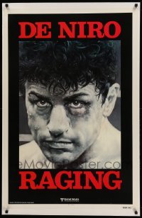 3d089 RAGING BULL teaser 1sh '80 Hagio art of Robert De Niro, Martin Scorsese boxing classic!
