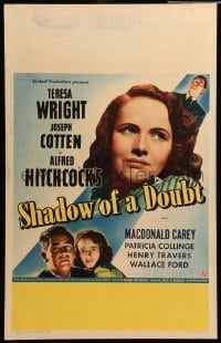 3d028 SHADOW OF A DOUBT WC '43 Joseph Cotten, Teresa Wright, directed by Alfred Hitchcock, rare!