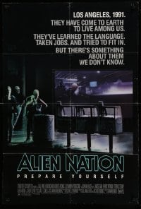 3f026 ALIEN NATION 1sh '88 they've come to Earth to live among us, they learned our language!