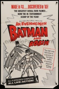 3f063 BATMAN 1sh R65 great different artwork, An Evening with Batman and Robin!