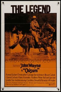 3f163 CHISUM 1sh '70 BIG John Wayne, the legend, the hero, the man, the winner, the western!