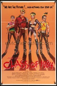 3f168 CLASS OF 1984 int'l 1sh '82 art of bad punk teens, we are the future & nothing can stop us!