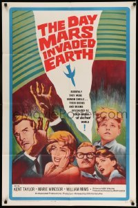 3f206 DAY MARS INVADED EARTH 1sh '63 their brains were destroyed by alien super-minds!