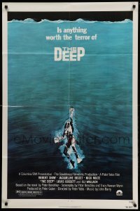 3f214 DEEP 1sh '77 great art of sexy swimming scuba diver Jacqueline Bisset!