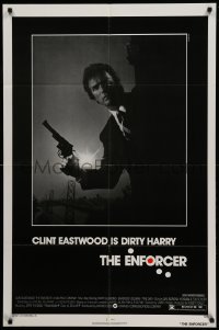 3f260 ENFORCER 1sh '76 classic image of Clint Eastwood as Dirty Harry holding .44 magnum!