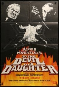 3f904 TO THE DEVIL A DAUGHTER English 1sh '76 Richard Widmark, Christopher Lee, Nastassja Kinski!