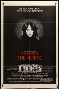 3f276 EXORCIST II: THE HERETIC 1sh '77 Linda Blair, Boorman's sequel to Friedkin's movie!