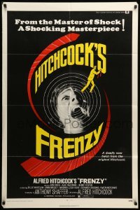 3f326 FRENZY 1sh '72 written by Anthony Shaffer, Alfred Hitchcock's shocking masterpiece!