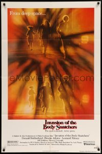 3f433 INVASION OF THE BODY SNATCHERS 1sh '78 Kaufman classic remake of sci-fi thriller!