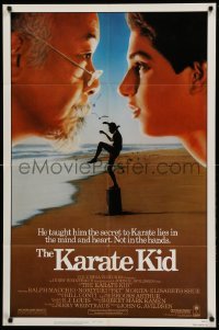 3f465 KARATE KID 1sh '84 Pat Morita, Ralph Macchio, teen martial arts classic!