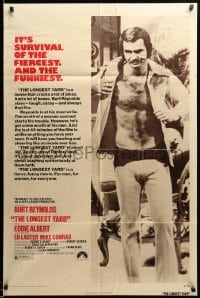 3f536 LONGEST YARD 1sh '74 Robert Aldrich prison football comedy, full-length Burt Reynolds!
