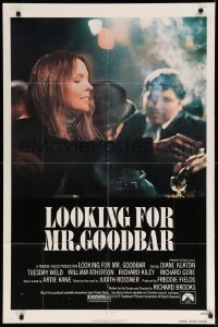 3f537 LOOKING FOR MR. GOODBAR 1sh '77 close up of Diane Keaton, directed by Richard Brooks!