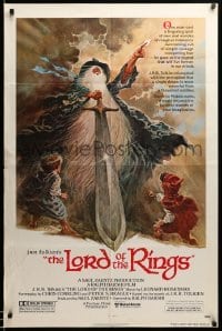 3f539 LORD OF THE RINGS 1sh '78 Ralph Bakshi cartoon from J.R.R. Tolkien, Tom Jung art!