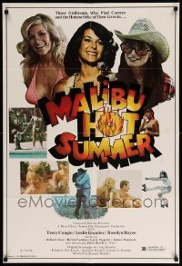 3f558 MALIBU HOT SUMMER 25x37 1sh '74 Terry Congie, Leslie Brander, Royce and... Kevin Costner!