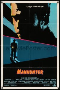 3f563 MANHUNTER 1sh '86 Hannibal Lector, Red Dragon, it's just you and me now sport!