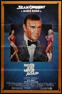 3f631 NEVER SAY NEVER AGAIN 1sh '83 Sean Connery as James Bond, Barbara Carrera, Basinger