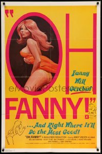 3f654 OH FANNY 1sh '75 artwork of super sexy Mindy Wilson, she'll getcha!