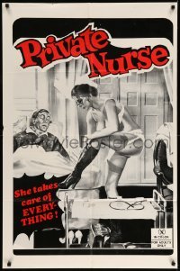 3f715 PRIVATE NURSE 1sh '78 Entrechattes, art of super sexy nurse & patient!
