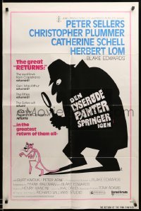 3f738 RETURN OF THE PINK PANTHER 1sh '75 Peter Sellers as Inspector Jacques Clouseau!