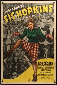 3f792 SIS HOPKINS 1sh '41 Judy Canova goes to the big city to meet her rich relatives!!