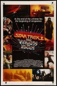 3f829 STAR TREK II 1sh '82 The Wrath of Khan, Leonard Nimoy, William Shatner, sci-fi sequel!