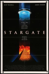 3f833 STARGATE DS 1sh '94 Kurt Russell, James Spader, a million light years from home!