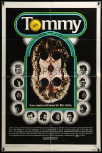 3f906 TOMMY 1sh '75 The Who, Roger Daltrey, rock & roll, cool mirror image!