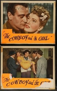 3g913 LADY TAKES A CHANCE 2 LCs '43 Jean Arthur moves west and falls in love with John Wayne!