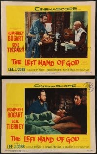 3g917 LEFT HAND OF GOD 2 LCs '55 priest Humphrey Bogart in Asia w/ Lee J. Cobb!