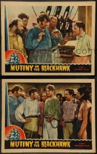 3g936 MUTINY ON THE BLACKHAWK 2 LCs '39 Richard Arlen, Andy Devine, Guinn Big Boy Williams!