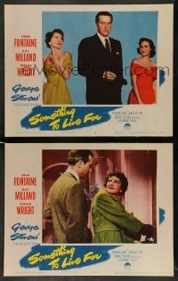 3g965 SOMETHING TO LIVE FOR 2 LCs '52 Joan Fontaine, Ray Milland, Teresa Wright, George Stevens