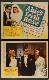 3g029 ABIE'S IRISH ROSE 8 LCs '46 Joanne Dru, Anne Nichols, most riotous, romantic hit!