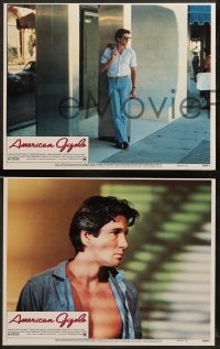 3g039 AMERICAN GIGOLO 8 LCs '80 handsomest male prostitute Richard Gere & Lauren Hutton!