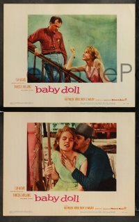 3g045 BABY DOLL 8 LCs '57 Elia Kazan, classic images of sexy troubled teen Carroll Baker!