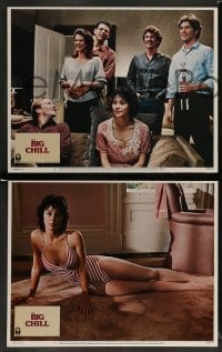 3g053 BIG CHILL 8 LCs '83 Lawrence Kasdan, Tom Berenger, Glenn Close, Jeff Goldblum, sexy Meg Tilly