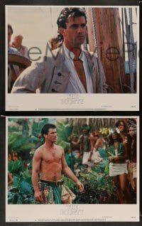 3g067 BOUNTY 8 LCs '84 images of Mel Gibson, Anthony Hopkins, Liam Neeson, Mutiny on the Bounty!