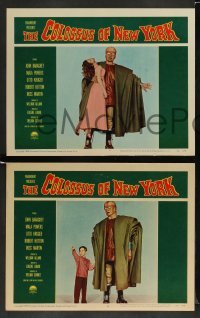 3g091 COLOSSUS OF NEW YORK 8 LCs '58 each with great images of the robot monster!