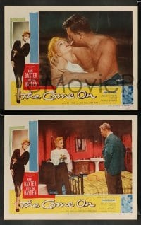 3g094 COME ON 8 LCs '56 Sterling Hayden, border art of very sexy bad girl Anne Baxter!