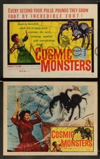 3g099 COSMIC MONSTERS 8 LCs '58 every second your pulse pounds they grow foot by incredible foot!