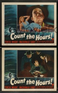 3g101 COUNT THE HOURS 8 LCs '53 Don Siegel, sexy bad girl Adele Mara, Teresa Wright, Carey