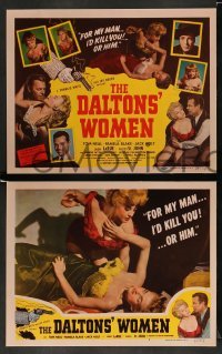 3g122 DALTONS' WOMEN 8 LCs '50 Tom Neal fights with a guy in a crowded western barroom!