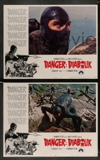 3g124 DANGER: DIABOLIK 8 LCs '68 Mario Bava, John Phillip Law & sexy Marisa Mell!