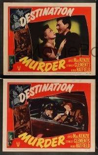 3g588 DESTINATION MURDER 6 LCs '50 Ruthless drama of a racket king, cool film noir images!