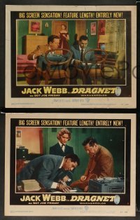 3g550 DRAGNET 7 LCs '54 Jack Webb as detective Joe Friday, Ben Alexander as Frank Smith!