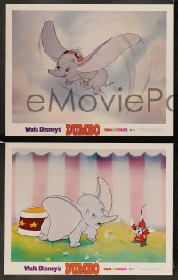 3g698 DUMBO 4 LCs R72 colorful art from Walt Disney circus elephant classic!
