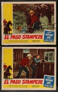 3g700 EL PASO STAMPEDE 4 LCs '53 great images of western cowboys Allan Rocky Lane, Eddy Waller!